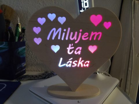 Svietiace srdiečko