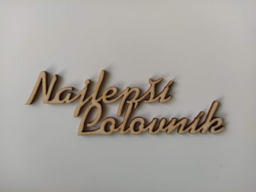 Drevený nápis