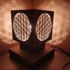 Drevená lampa Kvet života
