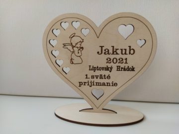Drevené srdiečko
