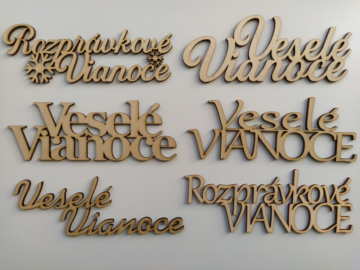 Vianočné nápisy