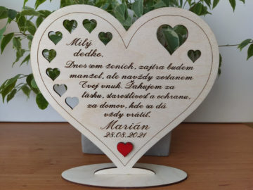 Poďakovanie dedkovi
