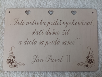 Drevená tabuľka