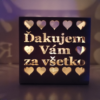 Drevený svietnik s menom na želanie