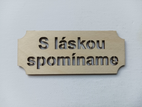 drevené nápisy