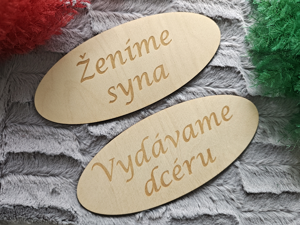 Drevený nápis Drevený nápis