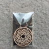 Drevené náušnice Mandala