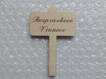 Drevená tabuľka Rozprávkové Vianoce