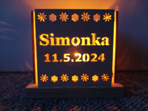 Pamiatka na 1. sväté prijímanie : Svietnik