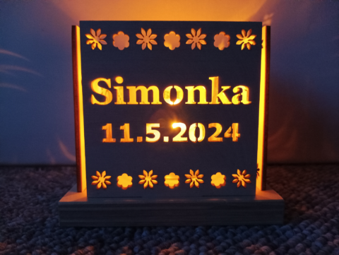 Pamiatka na 1. sväté prijímanie : Svietnik