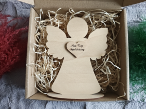 anjelik v darčekovej krabičke