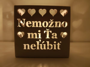 drevený svietnik Valentín