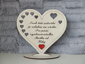 drevené srdiečko