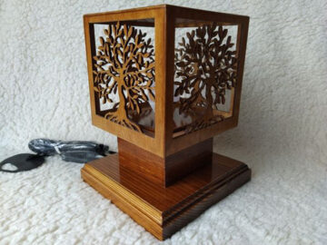 Drevené stolné lampy, svietidlá