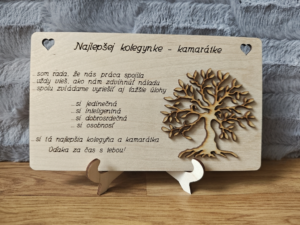 poďakovanie kamarátke, kolegyni