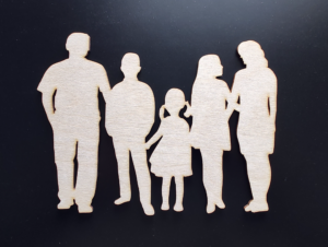 Drevený výrez postavy